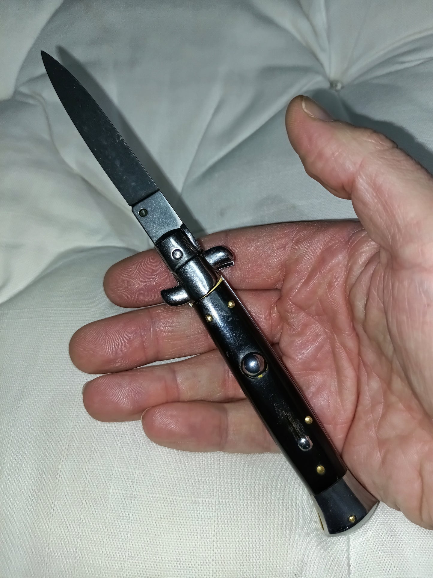 Stiletto automatico vintage italiano - Black handle version 21 cm (ricondizionato)
