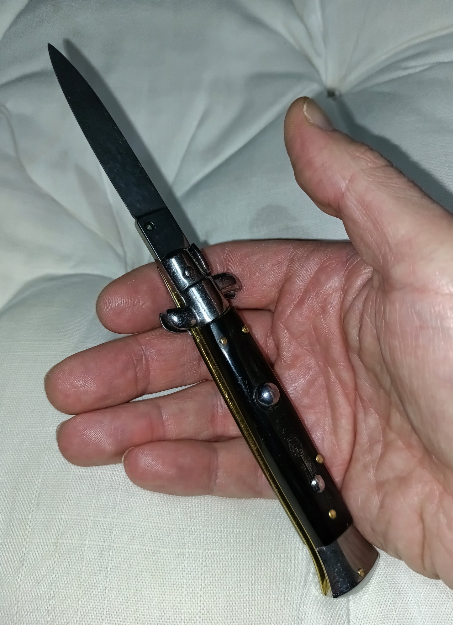 Stiletto automatico vintage italiano - Black handle version 21 cm (ricondizionato)