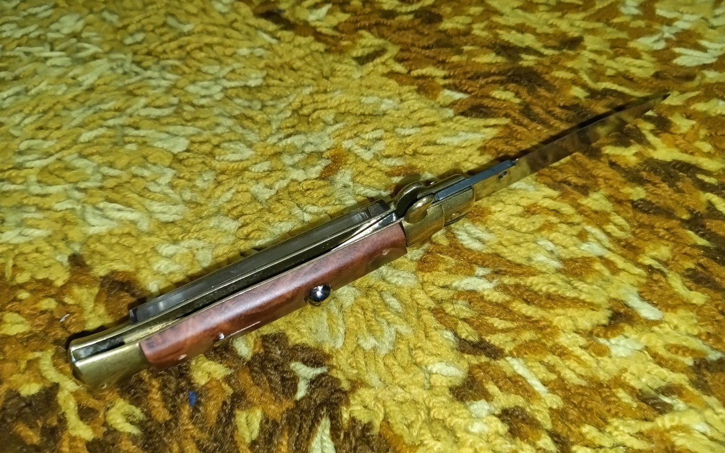 Stiletto automatico italiano Brown-Plexiglas version 21 cm