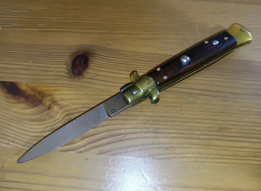 Stiletto automatico italiano - vintage Wood handle version 21 cm (ricondizionato)