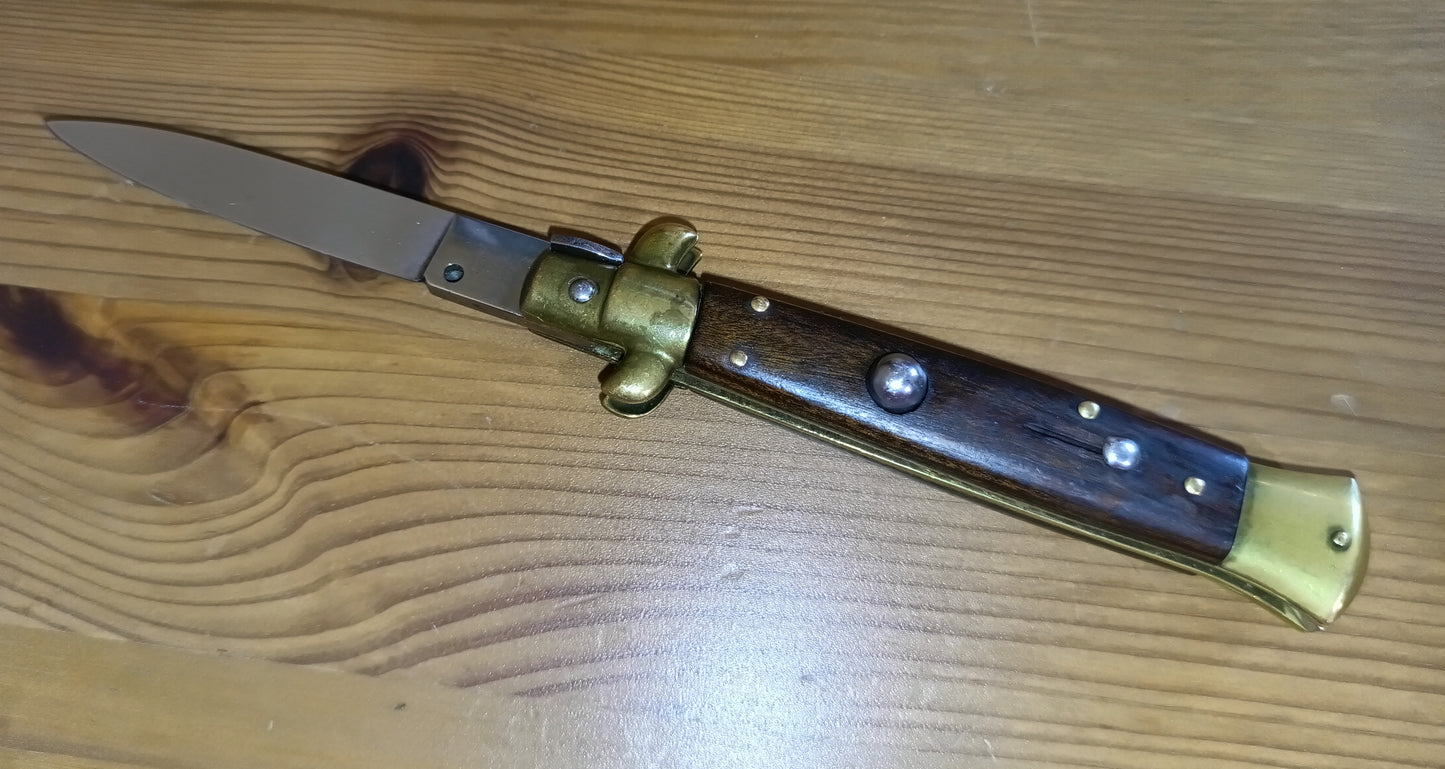 Stiletto automatico italiano - vintage Wood handle version 21 cm (ricondizionato)