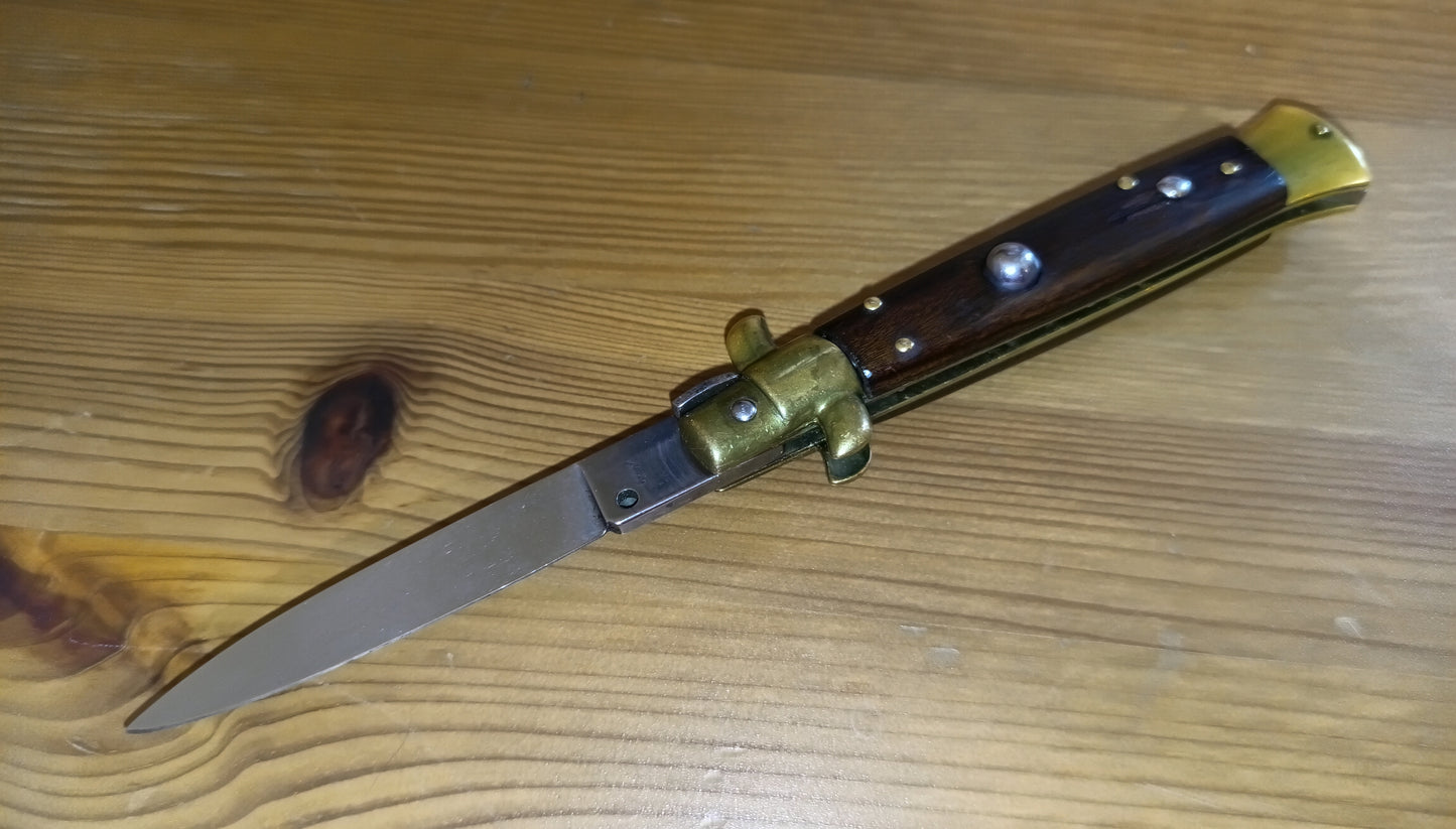 Stiletto automatico italiano - vintage Wood handle version 21 cm (ricondizionato)