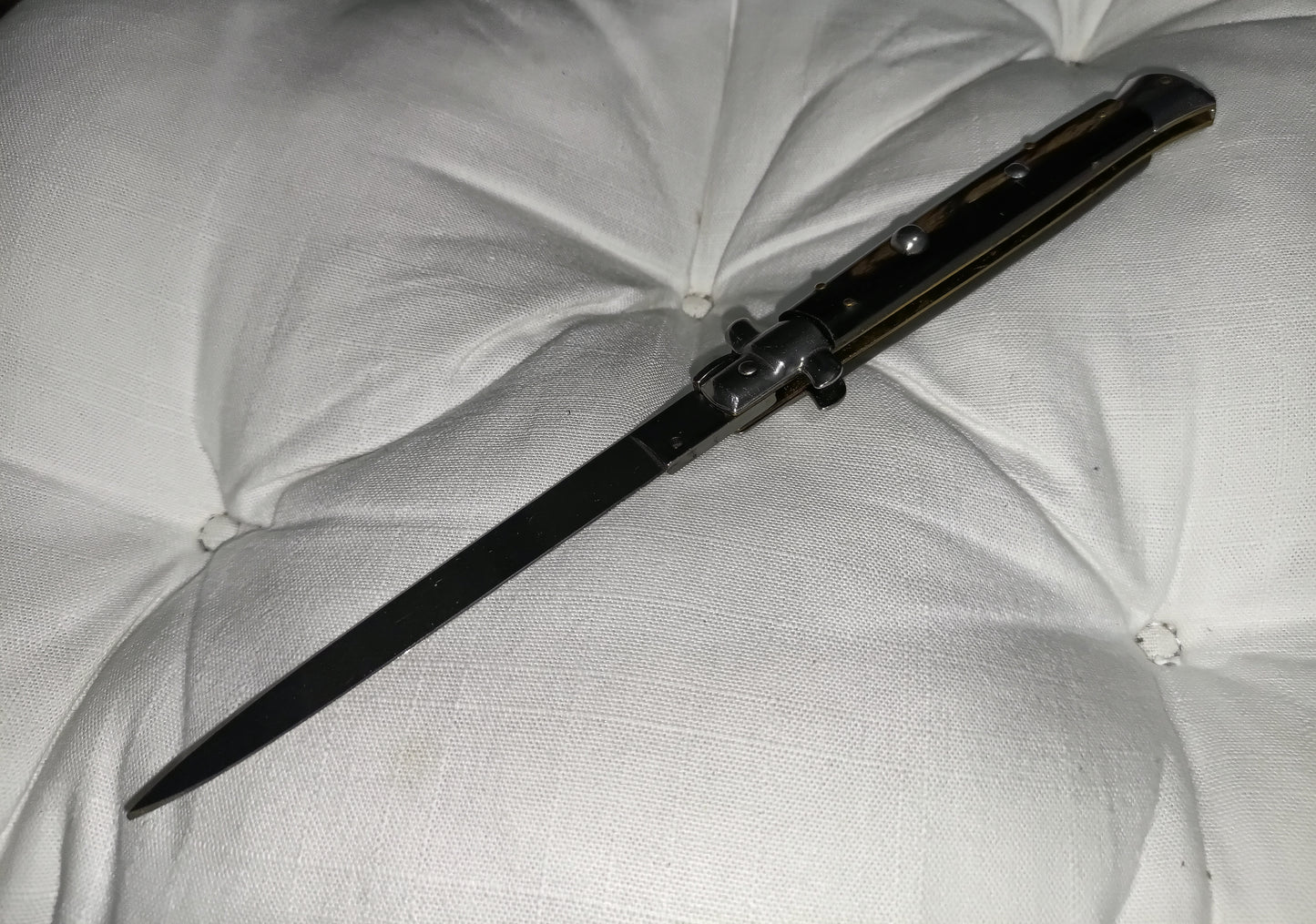 Stiletto automatico italiano - vintage Brown-Black handle version 28 cm (ricondizionato)