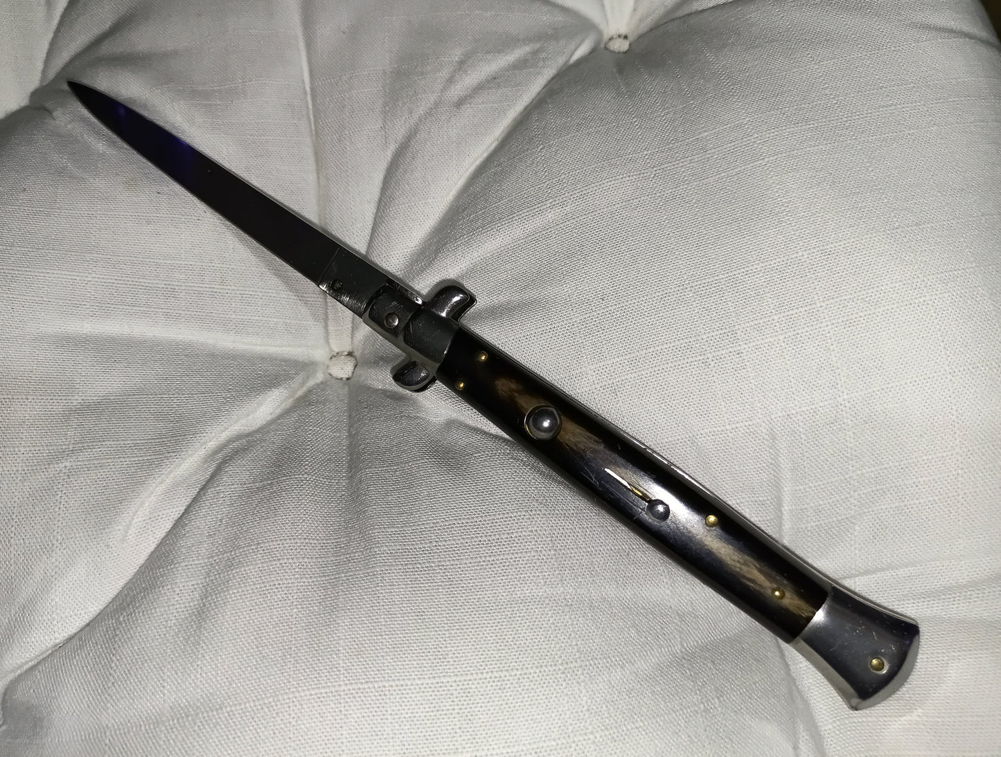 Stiletto automatico italiano - vintage Brown-Black handle version 28 cm (ricondizionato)