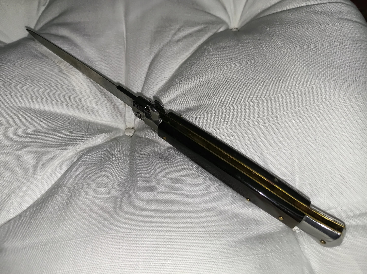 Stiletto automatico italiano - vintage Brown-Black handle version 28 cm (ricondizionato)