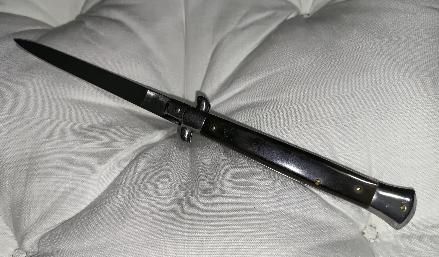 Stiletto automatico italiano - vintage Brown-Black handle version 28 cm (ricondizionato)