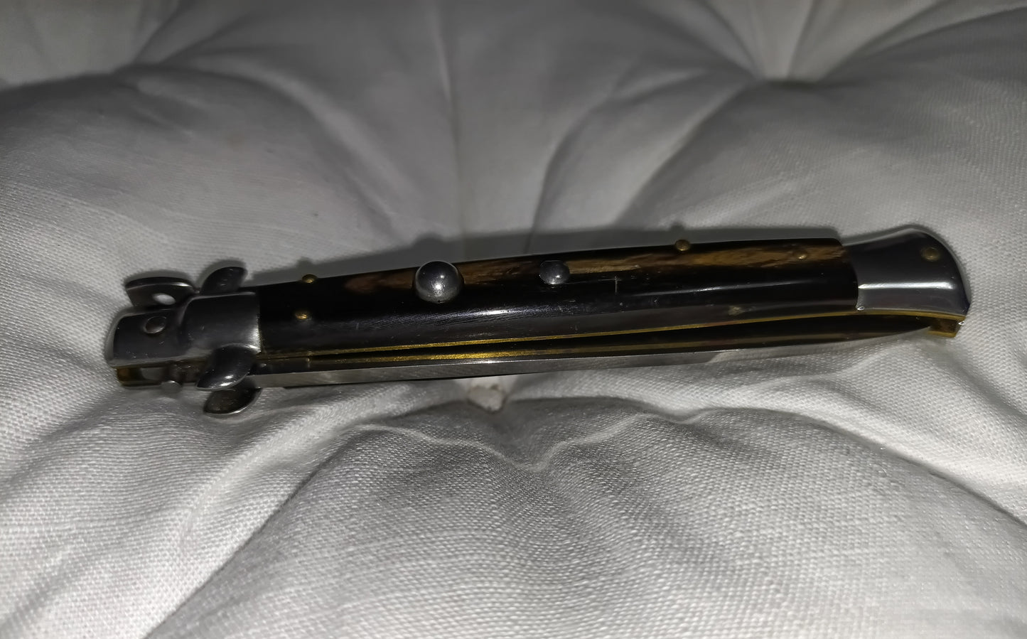 Stiletto automatico italiano - vintage Brown-Black handle version 28 cm (ricondizionato)