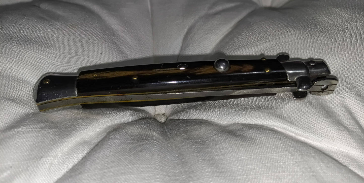 Stiletto automatico italiano - vintage Brown-Black handle version 28 cm (ricondizionato)