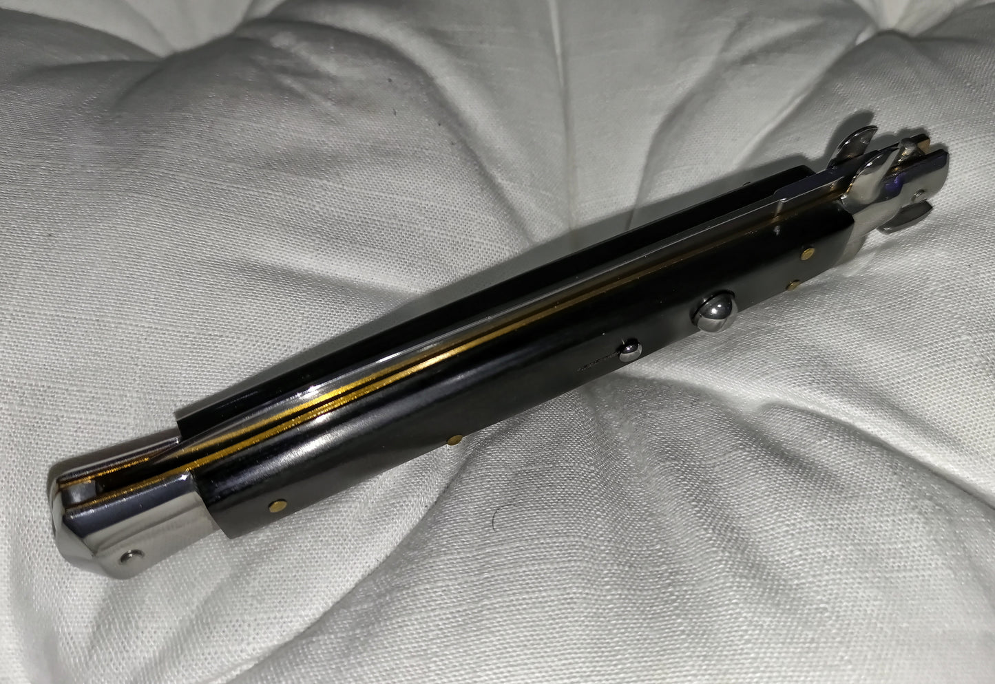 Stiletto automatico italiano - Black Wood version 33,5 cm