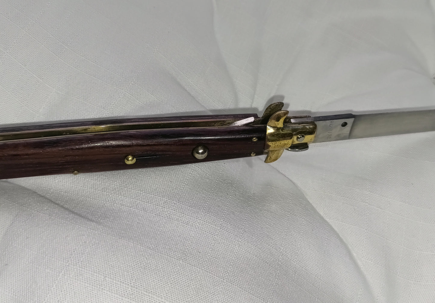 Stiletto automatico italiano - Light Brown Wood version 33 cm