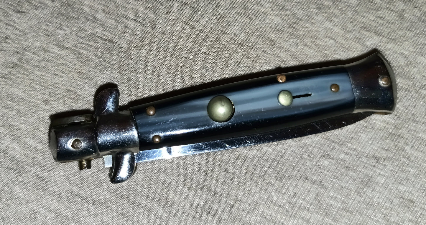 Stiletto automatico italiano - Black Grey version 16 cm