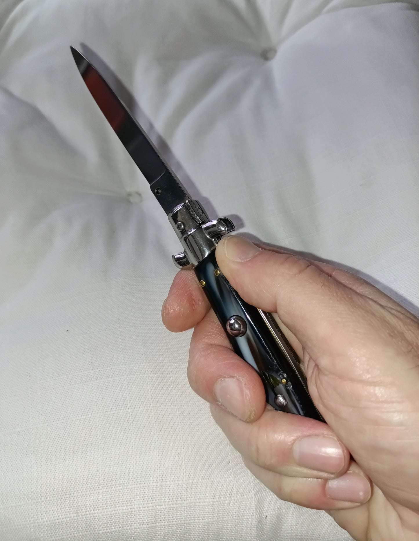 Stiletto automatico italiano - Black Grey version 23 cm (ricondizionato - prezzo ridotto)
