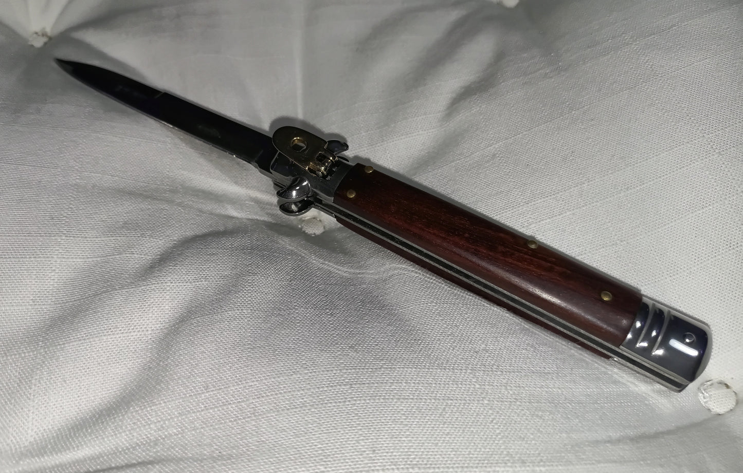 Stiletto automatico Leverlock Leverletto - Wood version 25 cm