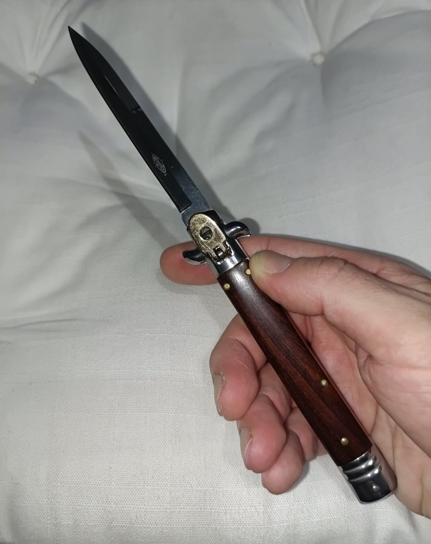 Stiletto automatico Leverlock Leverletto - Wood version 25 cm