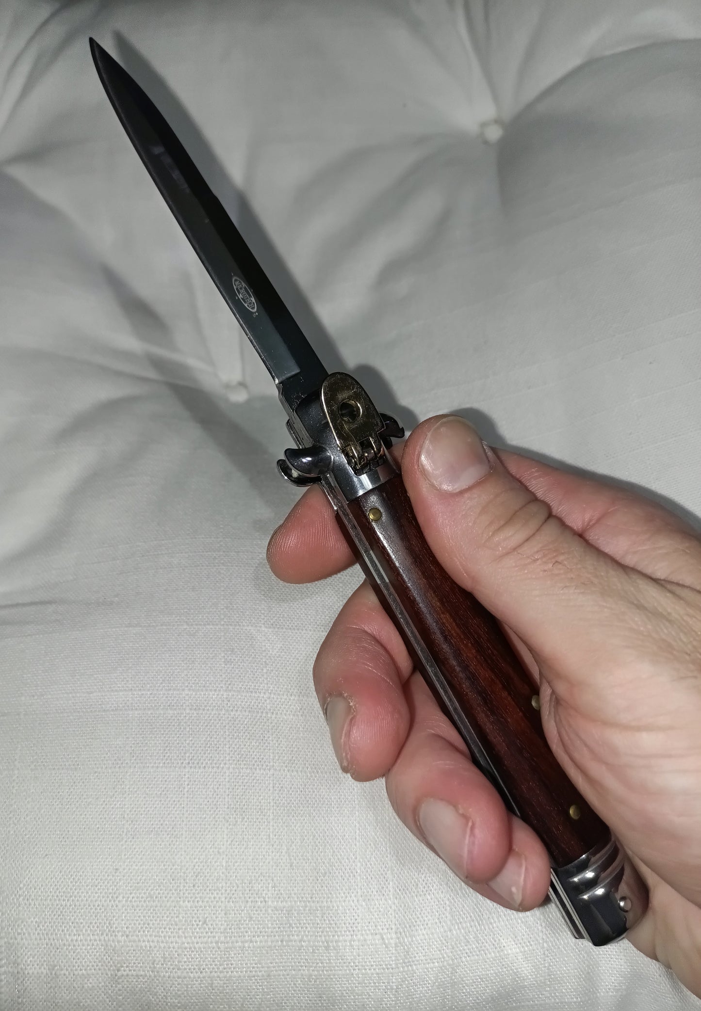 Stiletto automatico Leverlock Leverletto - Wood version 25 cm