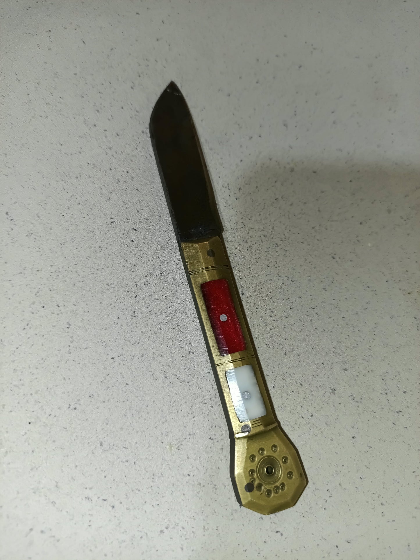 Coltello d'epoca vintage inserti madreperla knife da collezione anni '50