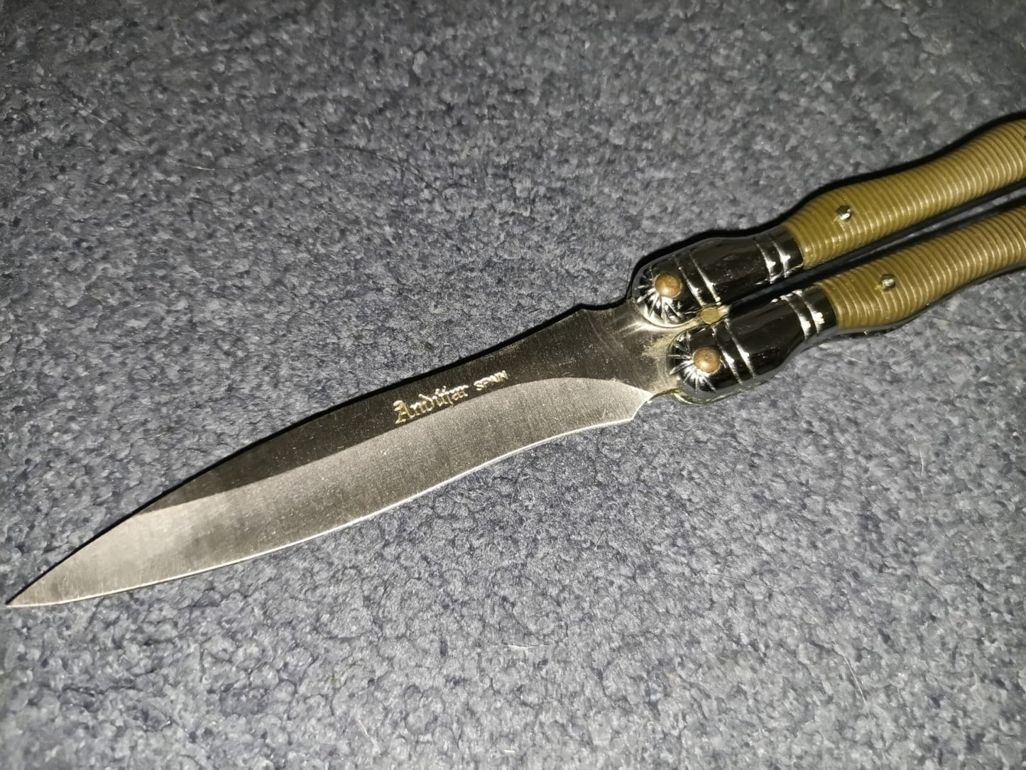 Coltello Andujar Spain Balisong Butterfly Farfalla vintage originale