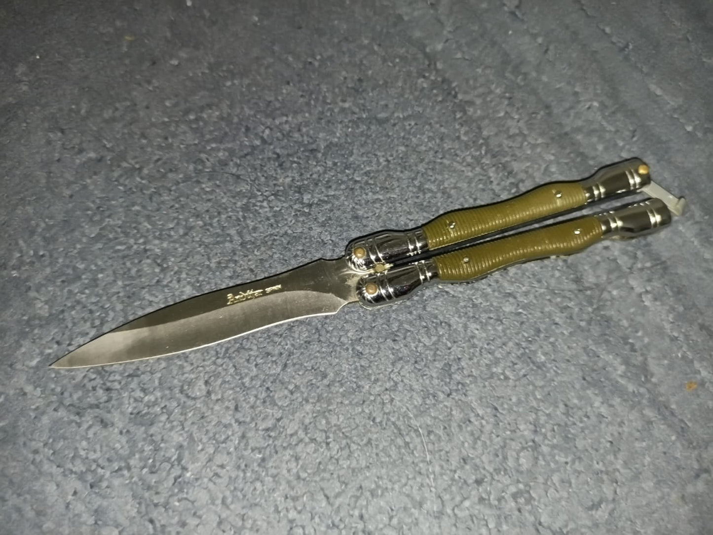 Coltello Andujar Spain Balisong Butterfly Farfalla vintage originale