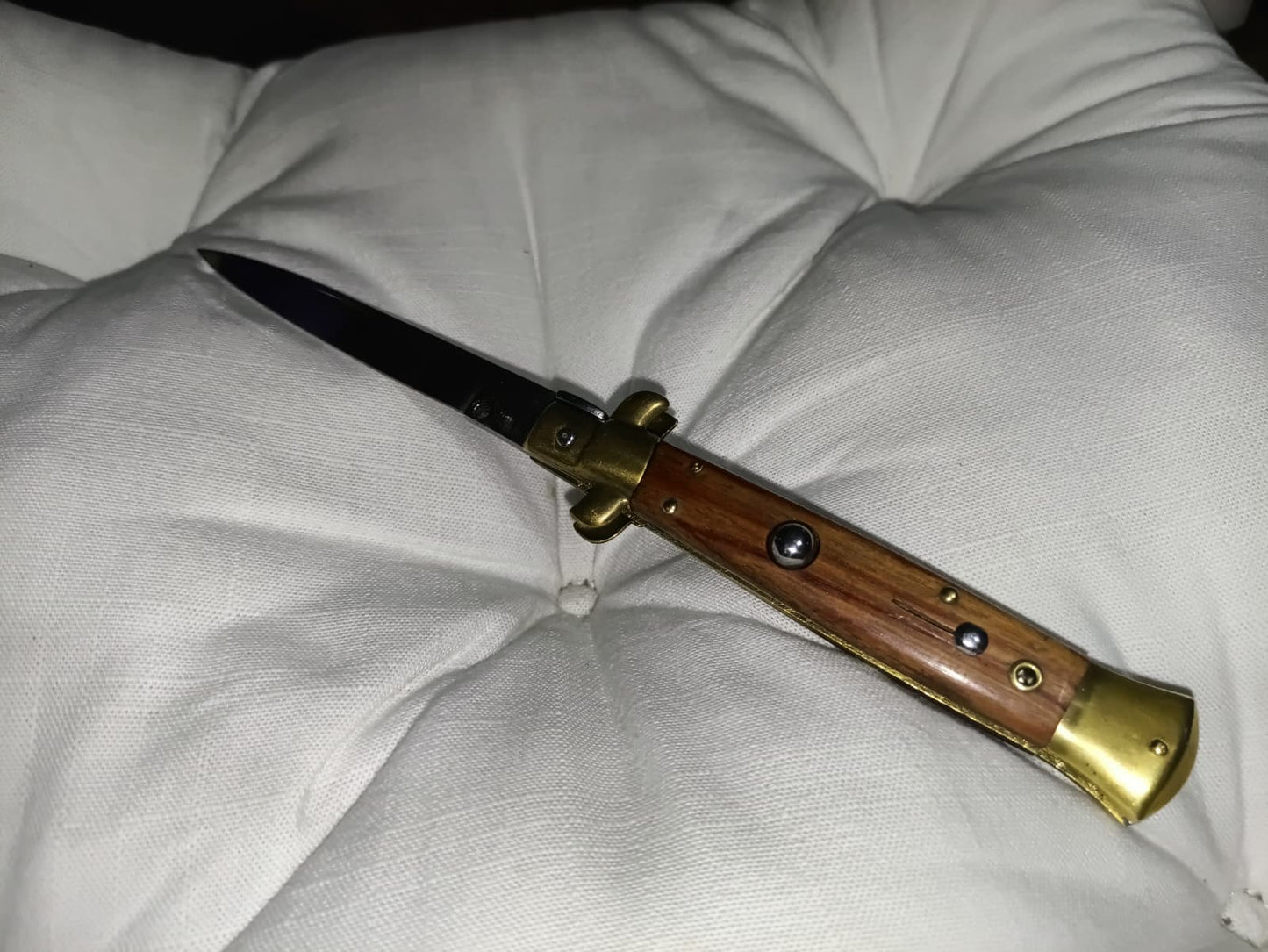 Stiletto automatico italiano - Vintage Wood version 23 cm