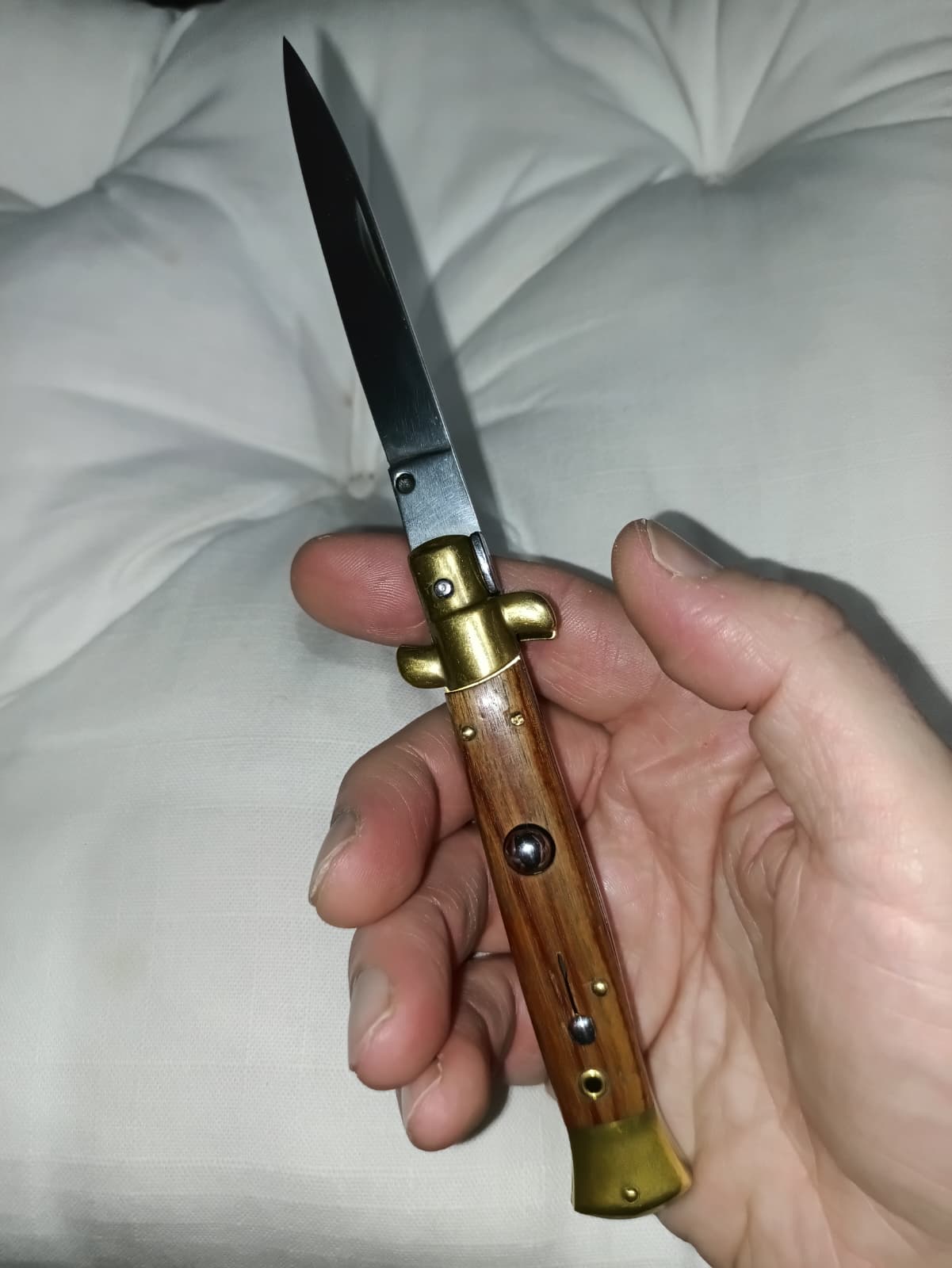 Stiletto automatico italiano - Vintage Wood version 23 cm