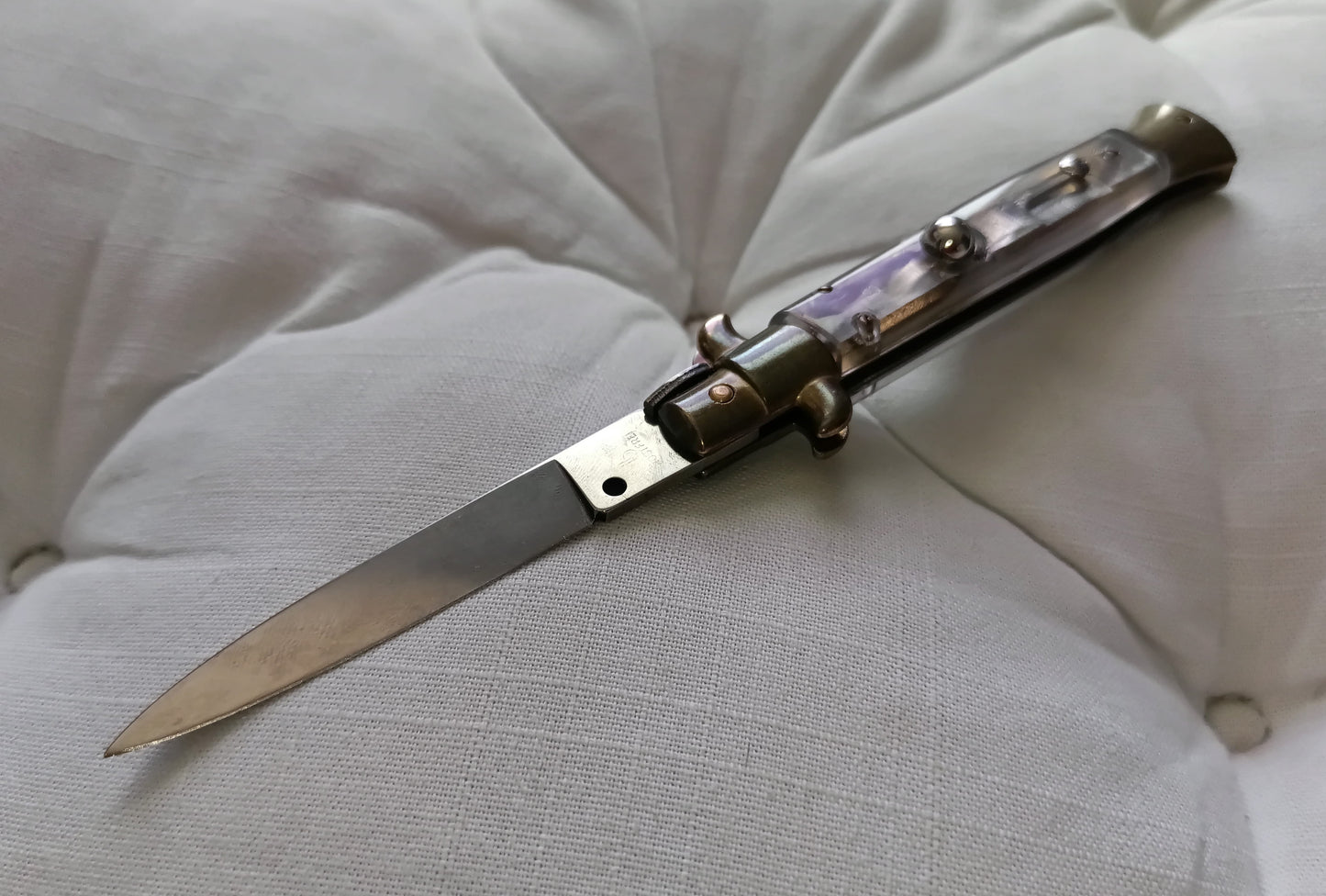 Stiletto automatico italiano - Plexiglas version 21 cm